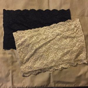 Emmelee Bandeaus (Nude and Black)